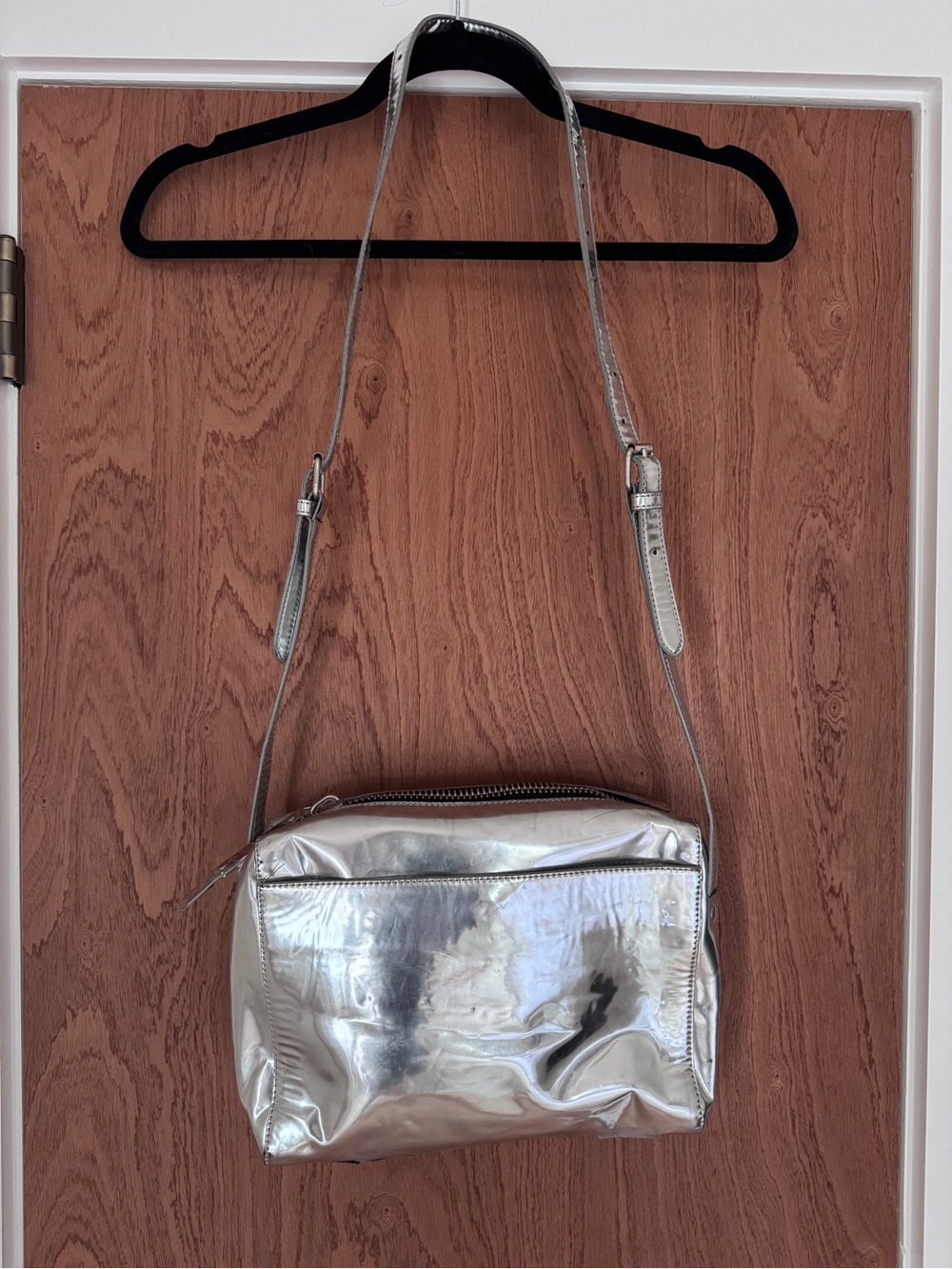 Women’s Margiela Silver Metallic Crossbody Bag